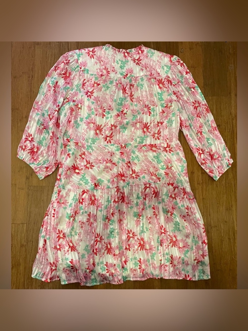 Rixo Dress NWT Floral XL/ US 12 Luxury Cocktail Wedding Silk Blend Shower Party - Picture 3 of 16